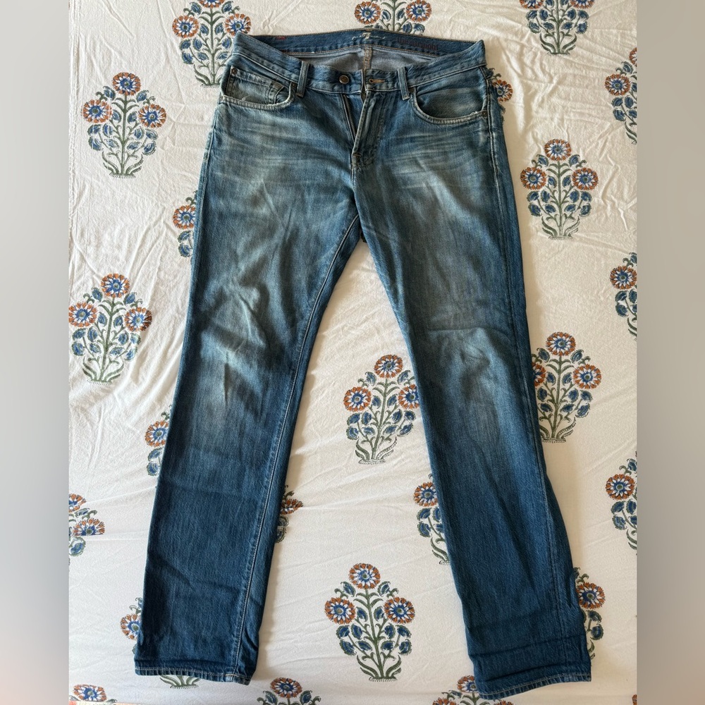Seven 7 for all Mankind Straight Blue Jeans